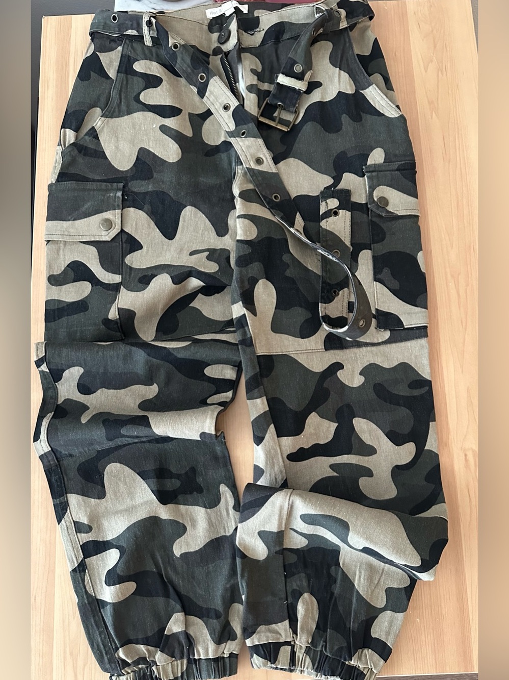 Camo high waisted cargos